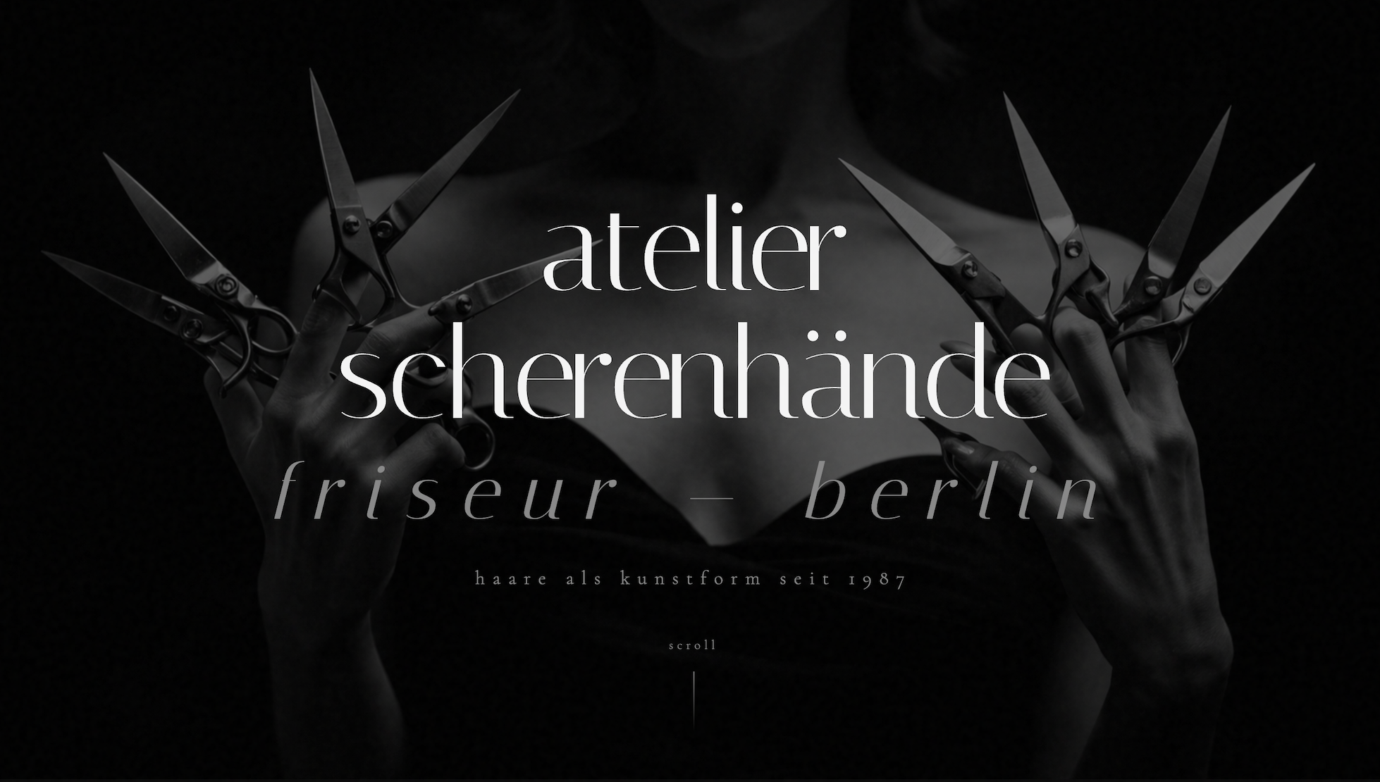 Atelier Scherenhände Website Vorschau