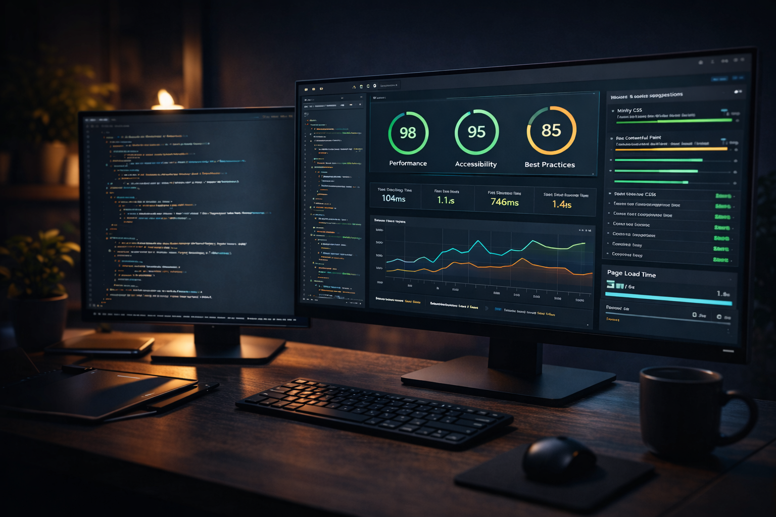 Code Editor mit Website-Code
