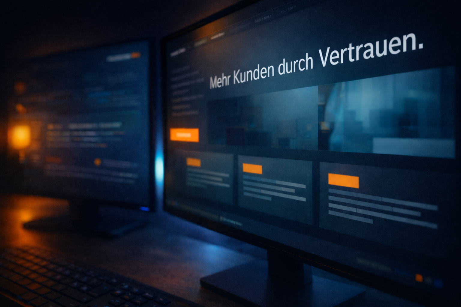 Website Vergleich professionell vs. amateurhaft